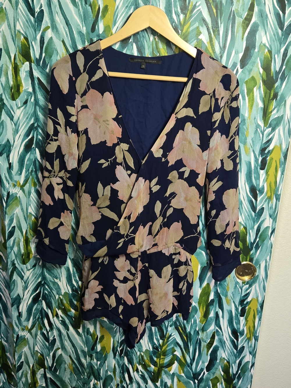 Merritt Charles Silk Floral Romper